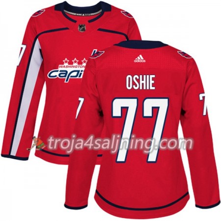 Washington Capitals tröja T.J. Oshie 77 Röd 2017-2018 Adidas Authentic - Dame NHL Tröjor Washington Capitals tröja T.J. Oshie 77 Röd 2017-2018 Adidas Authentic - Dame NHL Tröjor